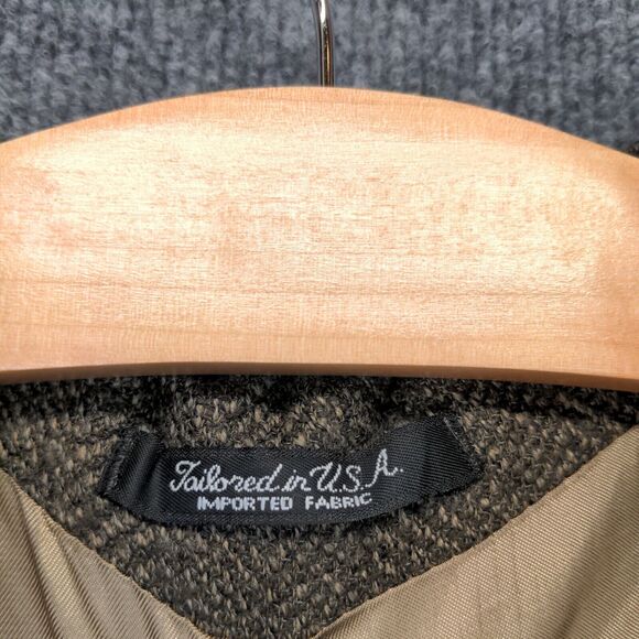 Joseph & Feiss International Mens 43 Soft Jacket Brown Shoulder Pads 3-Button - Picture 9 of 13